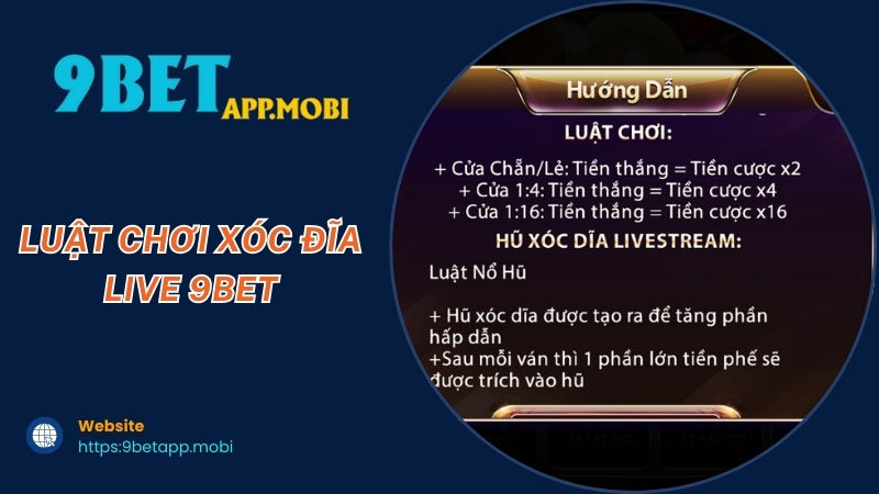 Luật chơi xóc đĩa live 9Bet Luật chơi xóc đĩa live 9Bet